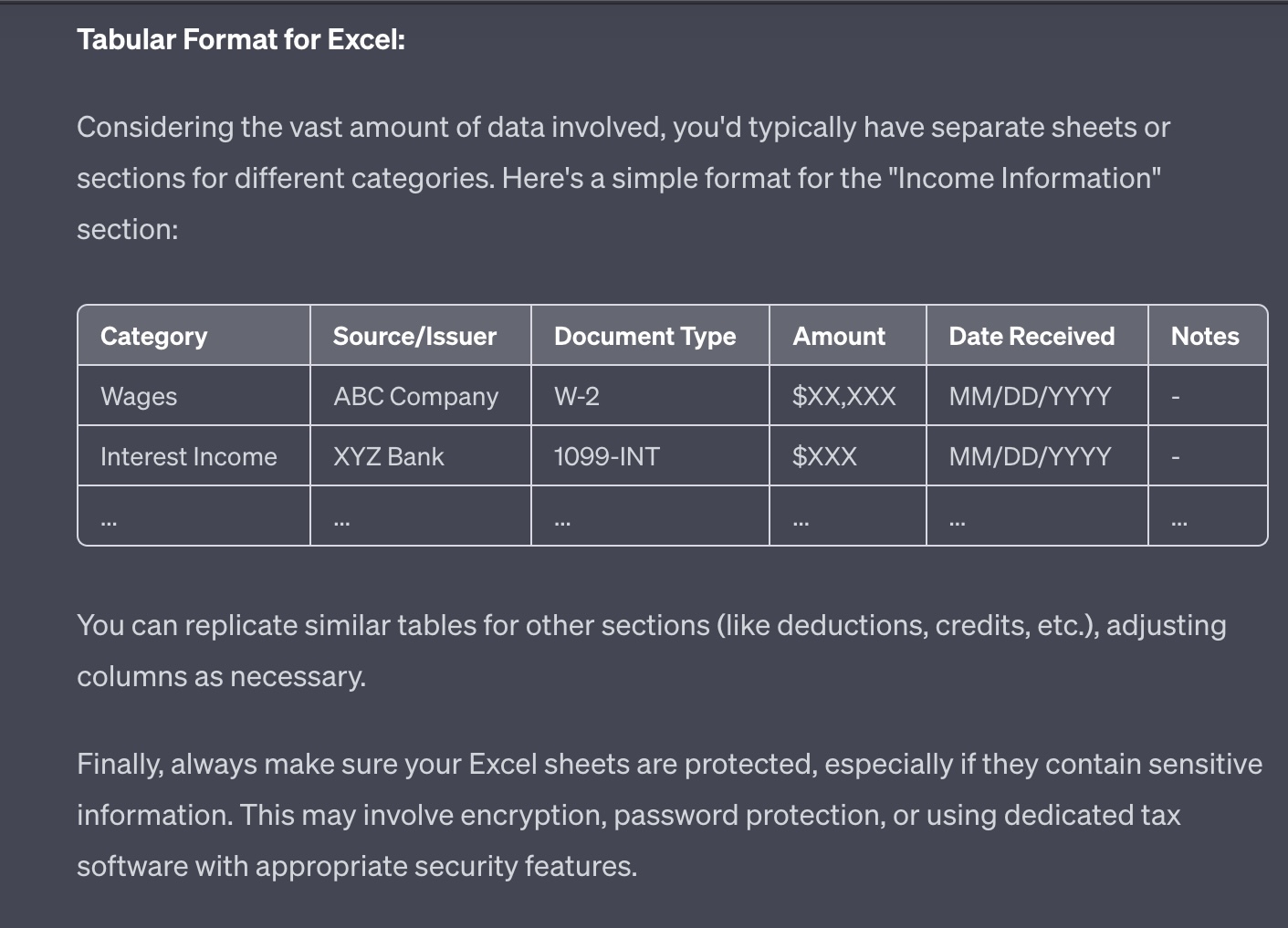 example ChatGPT prompt for accounting